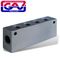 GAV Manifold Block X4 1/4' Ports On Top X2 3/8' Ports On The Sides